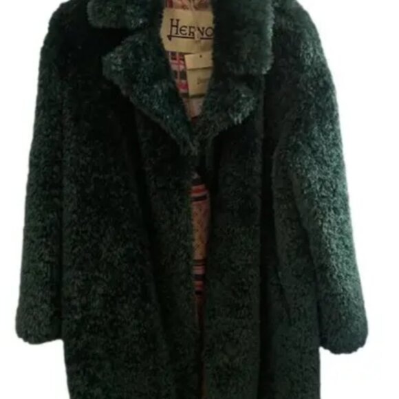 Brand New With Tags Green Teddy Bear Coat (Midlength) Size 40 - Picture 2 of 5